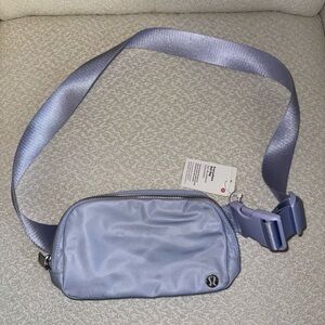 Lululemon Blue Linen Belt Bag